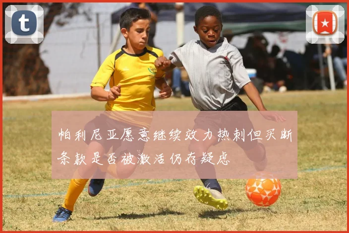 帕利尼亚愿意继续效力热刺但买断条款是否被激活仍存疑虑